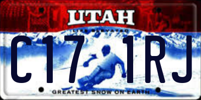 UT license plate C171RJ
