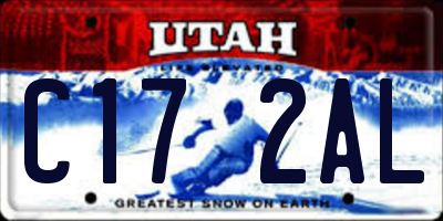 UT license plate C172AL