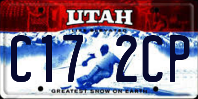 UT license plate C172CP