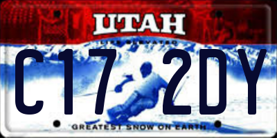 UT license plate C172DY