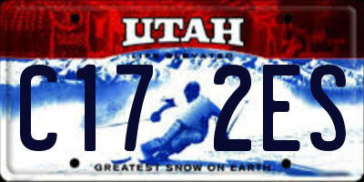 UT license plate C172ES