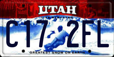 UT license plate C172FL