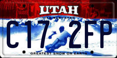UT license plate C172FP