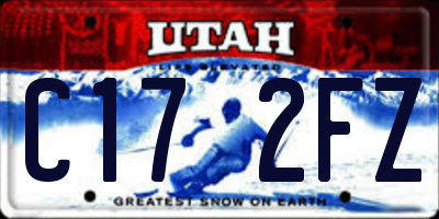 UT license plate C172FZ