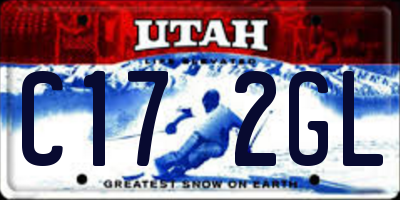 UT license plate C172GL