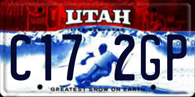 UT license plate C172GP
