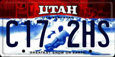 UT license plate C172HS