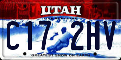 UT license plate C172HV