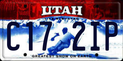 UT license plate C172IP
