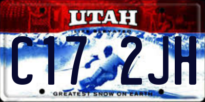 UT license plate C172JH