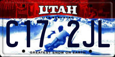 UT license plate C172JL