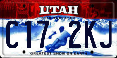 UT license plate C172KJ