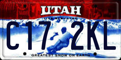 UT license plate C172KL