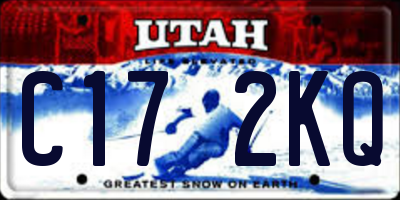 UT license plate C172KQ