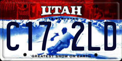 UT license plate C172LD