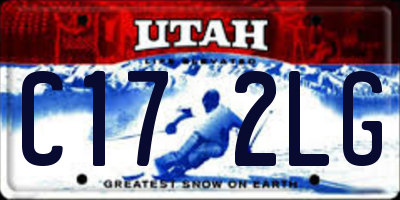 UT license plate C172LG