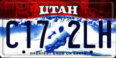 UT license plate C172LH