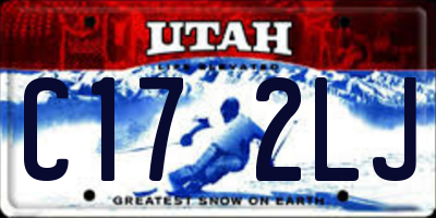 UT license plate C172LJ