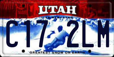 UT license plate C172LM