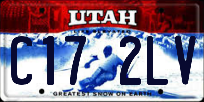 UT license plate C172LV