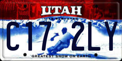 UT license plate C172LY
