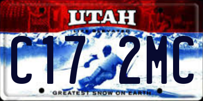 UT license plate C172MC