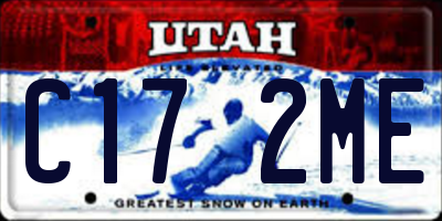 UT license plate C172ME