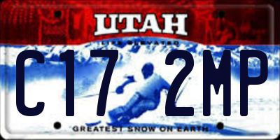 UT license plate C172MP