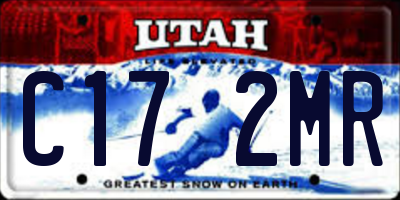 UT license plate C172MR
