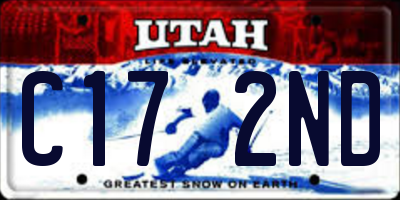 UT license plate C172ND