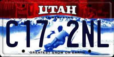 UT license plate C172NL