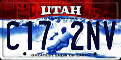 UT license plate C172NV