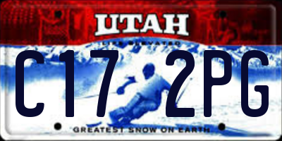 UT license plate C172PG