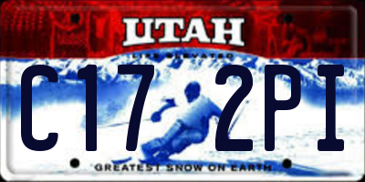UT license plate C172PI