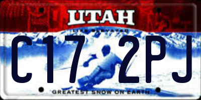 UT license plate C172PJ