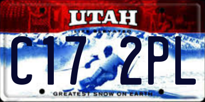 UT license plate C172PL