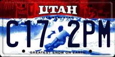 UT license plate C172PM