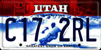 UT license plate C172RL