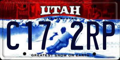UT license plate C172RP