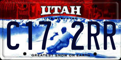 UT license plate C172RR