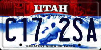 UT license plate C172SA