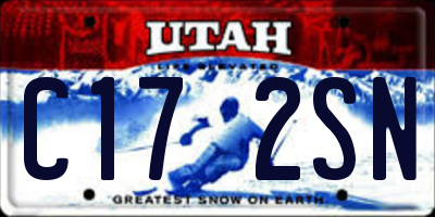 UT license plate C172SN