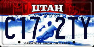 UT license plate C172TY