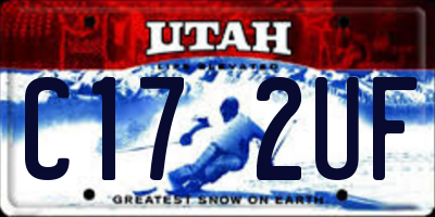 UT license plate C172UF