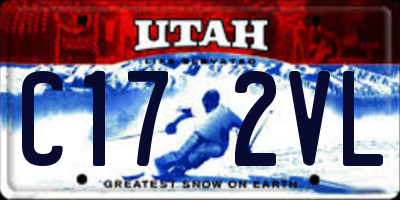 UT license plate C172VL