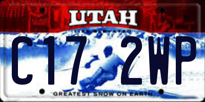 UT license plate C172WP