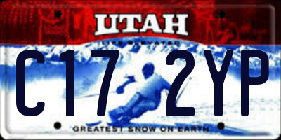 UT license plate C172YP