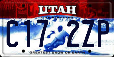 UT license plate C172ZP