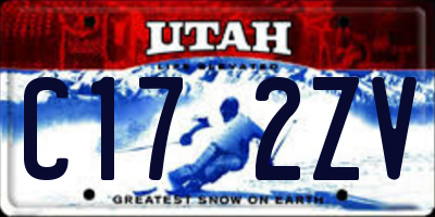 UT license plate C172ZV