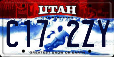 UT license plate C172ZY